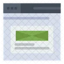 Web Layout Wireframe Template Icon