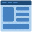 Web Layout Layout Template Icon