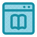 Web Library Web Education Ebook Icon