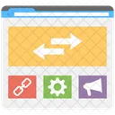 Web Links Optimization Icon