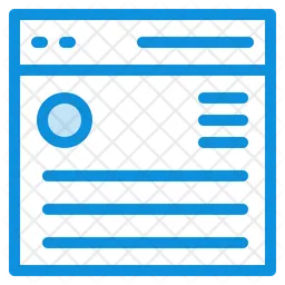 Web List  Icon