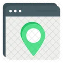 Web Location Location Online Navigation Icon