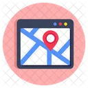 Web Location Website Location Webpage Location Icon