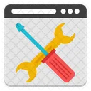 Web Maintenance Web Configuration Web Development Icon