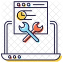 Webpage Setting Web Repairing Web Maintenance Icon