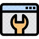 Web Maintenance Seo Cog Icon