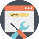 Website Maintenance Tools Icon