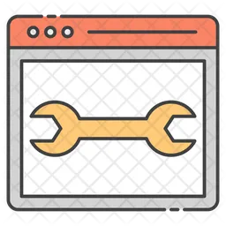 Web Maintenance Vector  Icon