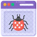 Web Virus Web Bug Web Malware Icon