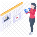 Web Marketing  Icon