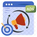 Web Marketing Web Campaign Video Promotion 아이콘