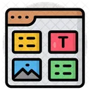 Web Measurement Web Layout Web Content Icon
