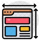 Web Measurement Web Layout Web Content Icon