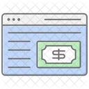 Web Money Lineal Color Icon Icon