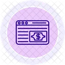 Web Money Black Outline Icon Icon