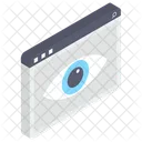 Web Monitoring Cyber Eye Web View Icon