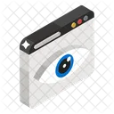 Web Visualization Web Monitoring Web Eye Icon