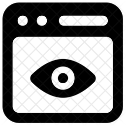 Web Monitoring Icon - Download in Glyph Style
