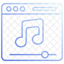 Musique Sur Le Web Site Web De Musique Site Web Audio Icon