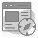 Web Navigator Gps Location Map Icon