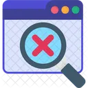 Web No Results Contour Disconnect Icon