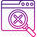 Web No Results Contour Disconnect Icon