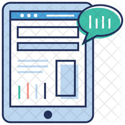 Web Notification Icon - Download in Colored Outline Style