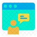 Web Online Chat Icon