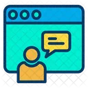 Online Chat Chat Bubble Webpage Icon