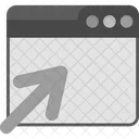 Web Open Window Arrow Browser Icon
