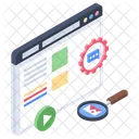 Web Optimization Web Marketing Web Development Icon