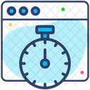 Web Optimization Stopwatch Icon