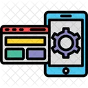 Web Optimization Web Service Mobile Setting Icon