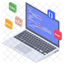 Web Page Development  Icon