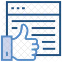 Web Page Thumb Online Business Icon