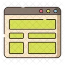 Web Page Template  Icon
