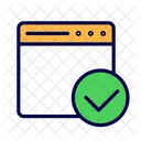 Page Checkmark Webpage Icon