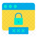 Web Password Secure Website Secure Webpage Icon
