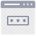 Web Passwort Login Passwort Benutzer Login Symbol