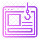 Clickbait Cyber Attack Theft Icon