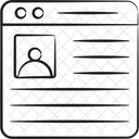 Online Profile Profile User Icon