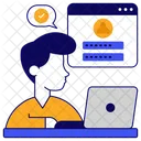 Web Profile Web Account Online Profile Icon