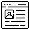 Web Profile Online Profile User Info Icon