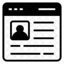 Web Profile Online Profile User Info Icon