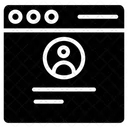 Web Profile Online Profile Online Biodata Icon