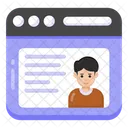 Web Profile Web Portal Online Portal Icon
