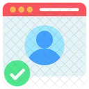 Web Profile  Icon