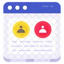 Web Profile Web Account Online Profile Icon