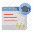 Web Programing Education E Learning Icon