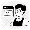 Webprogrammierer  Symbol